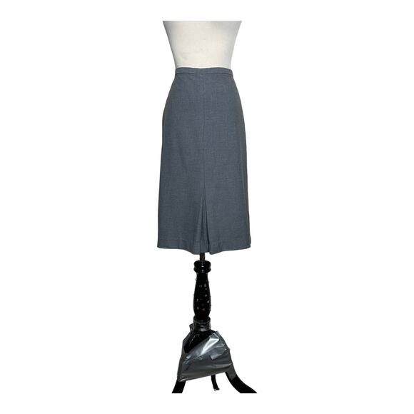 Loft gray knee length A line skirt size 4 - Picture 5 of 9